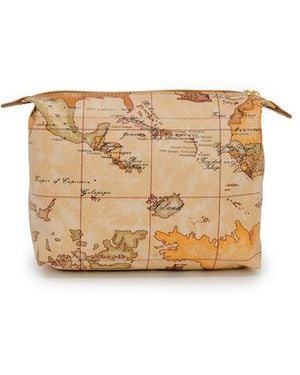 Alviero Martini 1A Classe Beige Polyester Clutch Bag - Natural