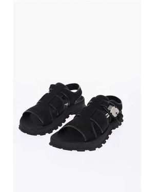 Jil Sander Carrion Sole Uberto Nabuk Sandals - Black