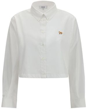 Maison Kitsuné White Cotton Blouse