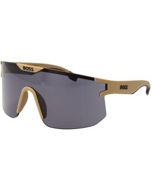 BOSS Beige Men Sunglasses - Gray