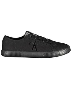 Calvin Klein Black Cotton Men Sneaker