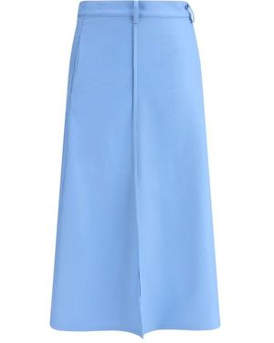 Crida Milano Seville Midi Skirt - Blue