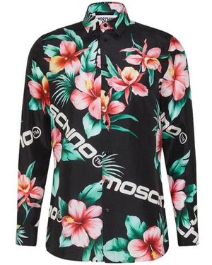 Moschino Silk Printed Shirt - Green