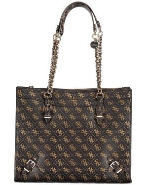 Guess Brown Polyethylene Handbag - Black
