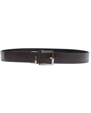 Tommy Hilfiger Brown Leather Regular Belt - Black