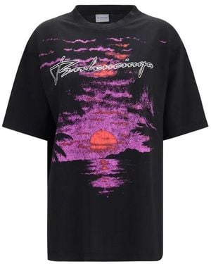 Balenciaga T-Shirt Cotton - Black