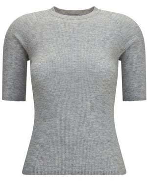 Brunello Cucinelli Grey Cashmere Sweatshirt
