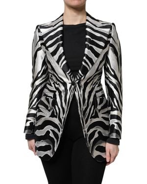 Dolce & Gabbana Polyester Blazer Jacket - Black