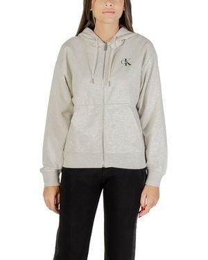 Calvin Klein Grey Cotton Hoodie
