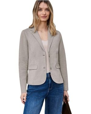 Street One Beige Polyacrylic Blazer - Gray