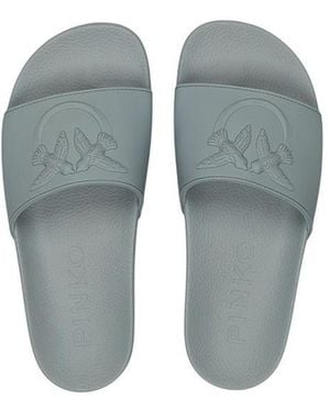 Pinko Green Pvc Slippers - Grey