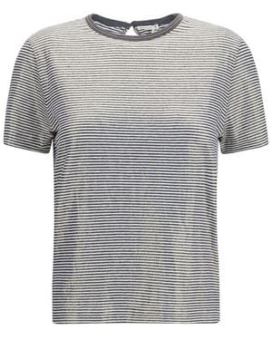 Brunello Cucinelli Multicolour Linen T - Grey