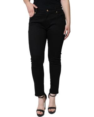 Dolce & Gabbana Black Cotton Stretch Skinny Denim Jeans