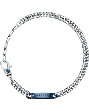 Maserati Grey Stainless Steel Bracelet - Metallic