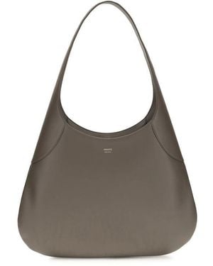 KHAITE Grey Calf Leather Bos Taurus Handbag