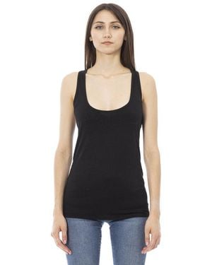 Just Cavalli Viscose Tank Top - Black