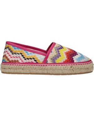 Missoni Multicolour Fabric Espadrille - Pink