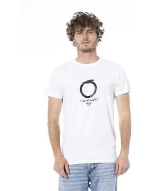 Trussardi Beachwear Cotton T-Shirt - White