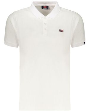 Norway 1963 Blue Cotton Polo Shirt - White