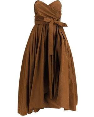 Pinko Strapless Long Dress - Brown