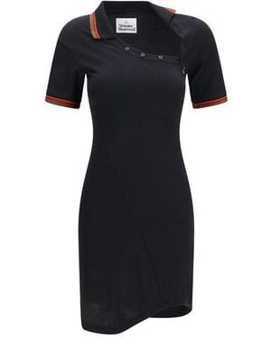 Vivienne Westwood Black Cotton Casual Dress