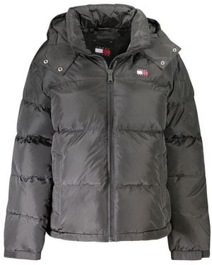 Tommy Hilfiger Polyester Jacket With Removable Hood" - Gray