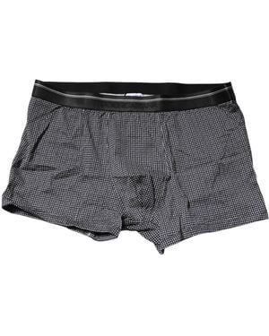Dolce & Gabbana Gray Printed Cotton Boxer Short Underwear