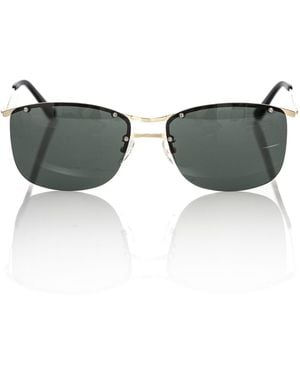 Frankie Morello Accent Clubmaster Sunglasses - Black