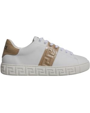 Versace Greca Trainers Lowtop Style - Grey