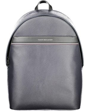 Tommy Hilfiger Blue Polyurethane Men's Backpack - Grey