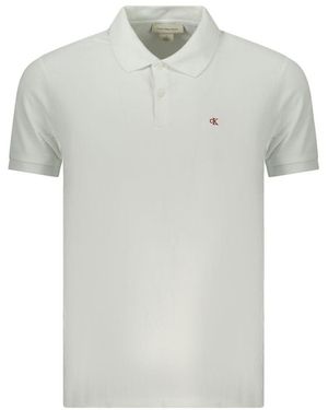 Calvin Klein Classic Polo Shirt Short Sleeves - Grey
