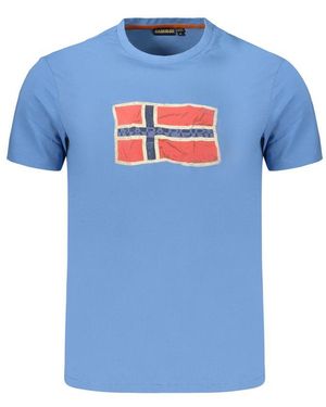 Napapijri Azzurro Cotton Men T - Blue