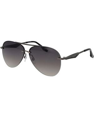 Trussardi Grey Metal Sunglasses - Black