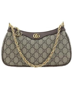 Gucci Brown Polyethylene Shoulder Bag - Grey