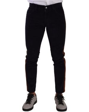 Dolce & Gabbana Elegant Slim Fit For The Modern - Blue
