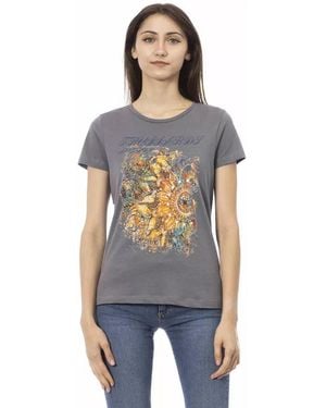 TRUSSARDI ACTION Cotton Tops & T-Shirt - Blue