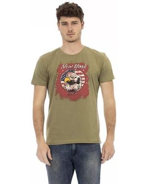 TRUSSARDI ACTION Green Cotton Men T