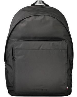 Tommy Hilfiger Black Polyester Men Backpack - Grey