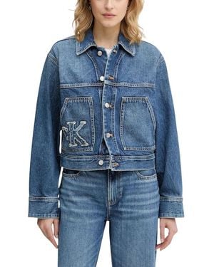 Calvin Klein Cotton Jacket - Blue