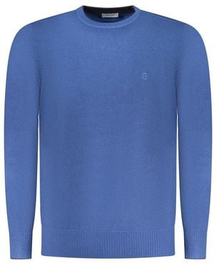 COVERI MOVING Blue Viscose Men's Jumper