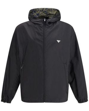 Prada Black Recycled Polyamide Shell Jacket - Blue