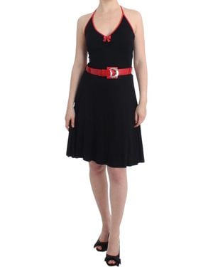 Roccobarocco Belted Palladio Dress - Black