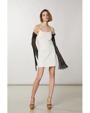 Patrizia Pepe Nylon Cocktail Dress - Grey