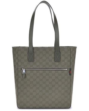 Gucci GG Canvas Medium Tote Bag - Grey