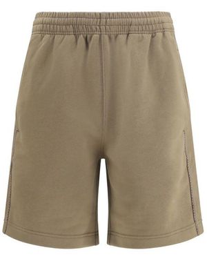 Burberry Brown Cotton Bermuda Shorts - Natural