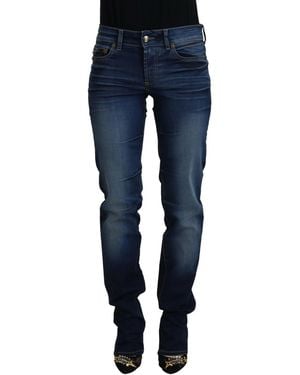 Just Cavalli Chic Low Waist Denim Trousers - Blue