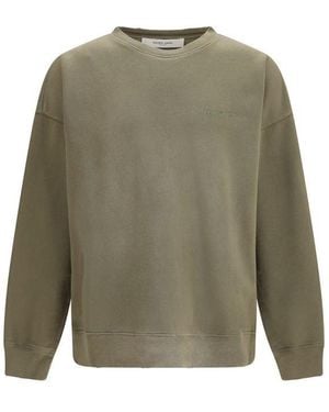 Golden Goose Bicolour Cotton Sweatshirt - Green