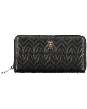 Patrizia Pepe Elegant Wallet With Contrasting Details - Black