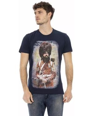 TRUSSARDI ACTION Blue Cotton Men T