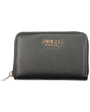 Guess Black Polyurethane Wallet - Gray